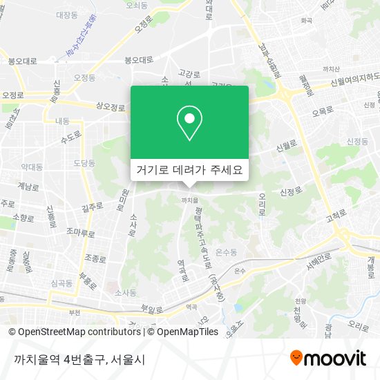 까치울역 4번출구 지도