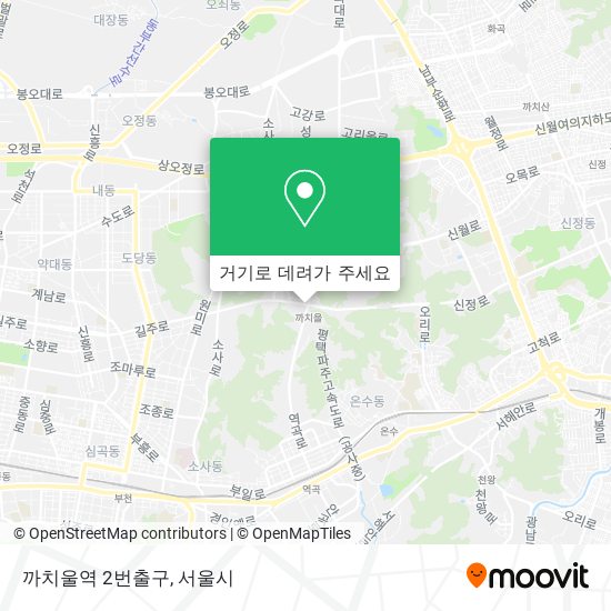 까치울역 2번출구 지도