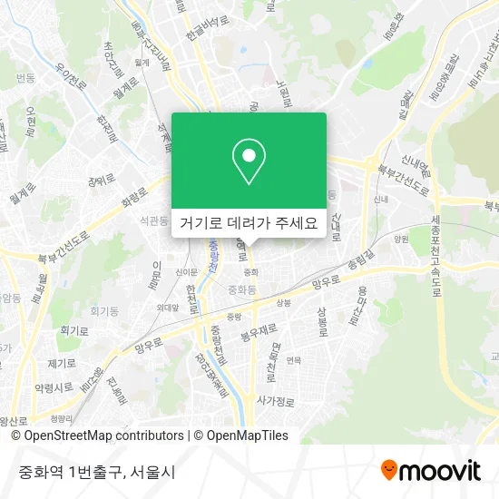 중화역 1번출구 지도