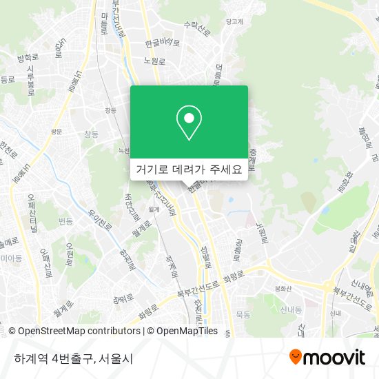 하계역 4번출구 지도