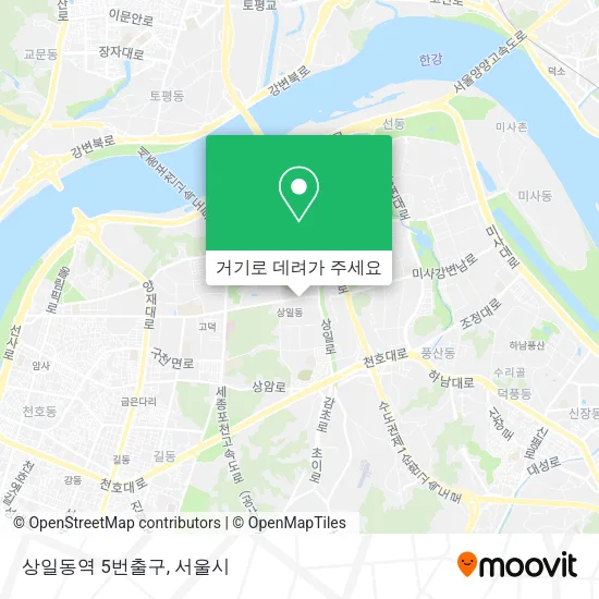 상일동역 5번출구 지도