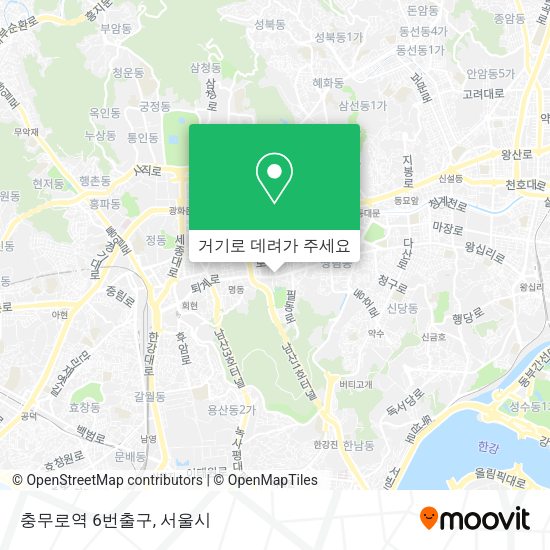 충무로역 6번출구 지도