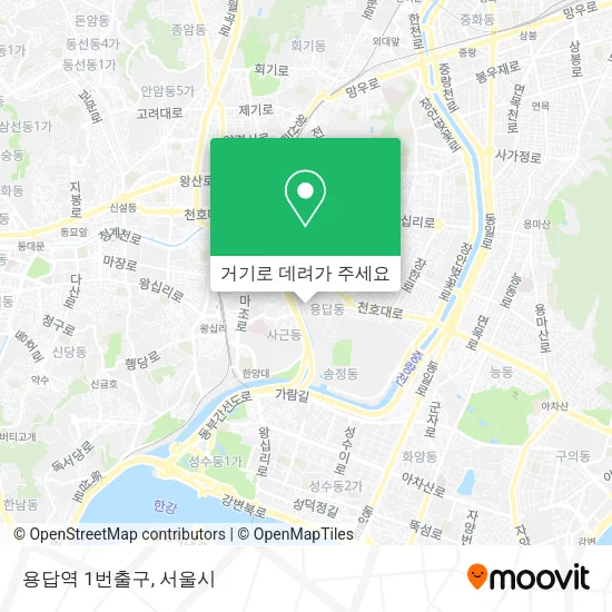 용답역 1번출구 지도