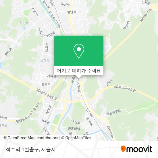 석수역 1번출구 지도