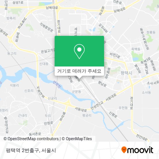 평택역 2번출구 지도