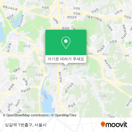 상갈역 1번출구 지도