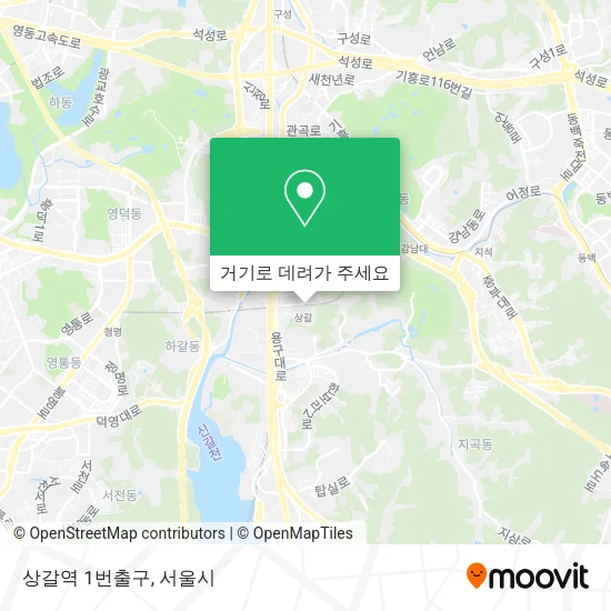 상갈역 1번출구 지도