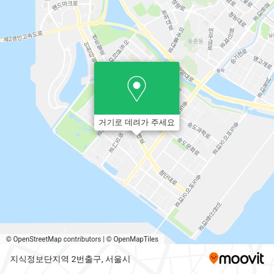 지식정보단지역 2번출구 지도