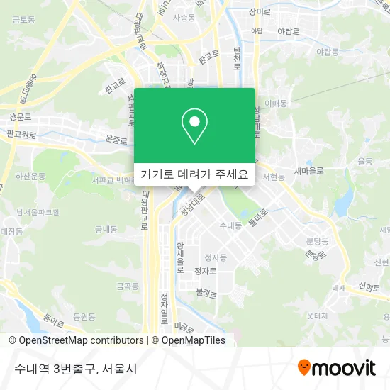 수내역 3번출구 지도