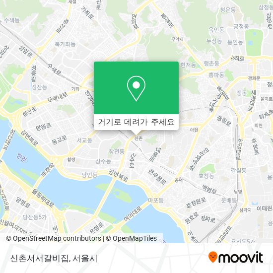 신촌서서갈비집 지도