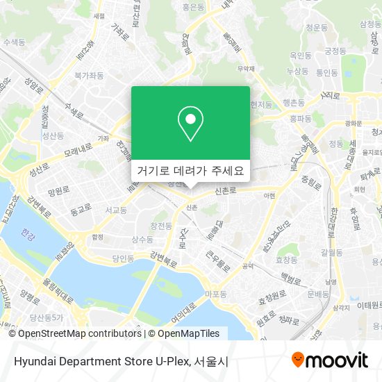 Hyundai Department Store U-Plex 지도