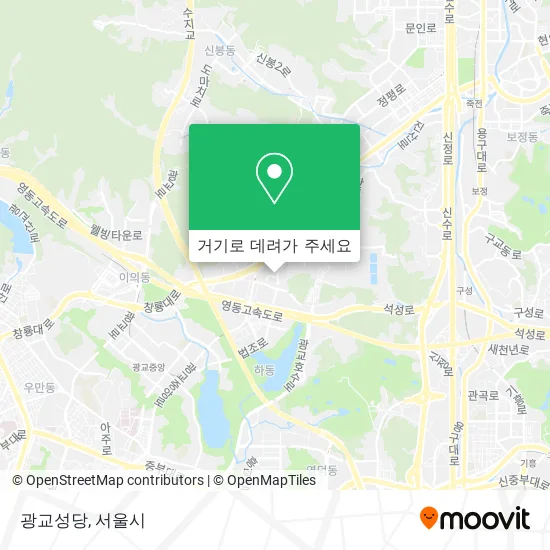 광교성당 지도