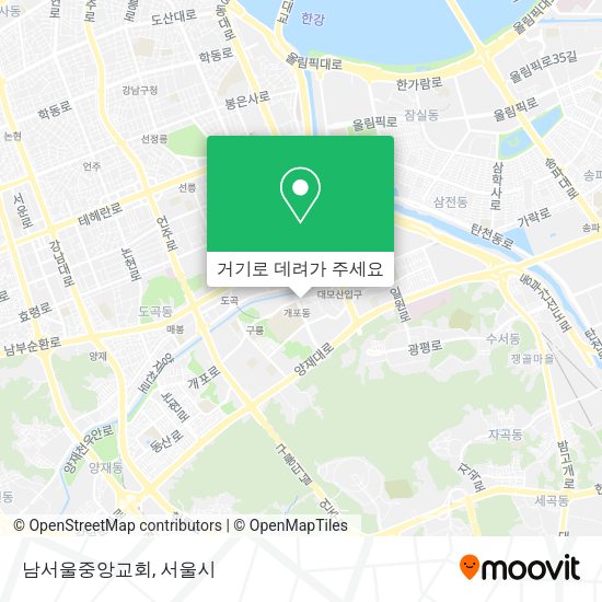 남서울중앙교회 지도