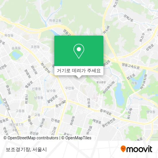 보조경기장 지도