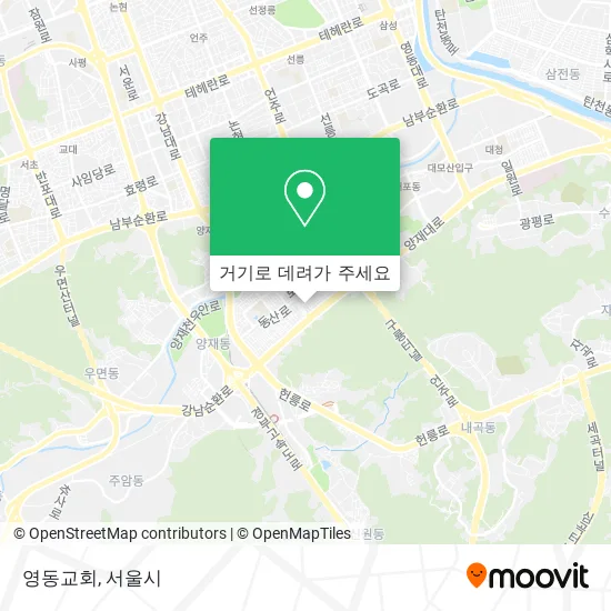 영동교회 지도