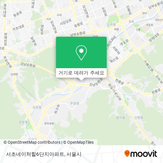 서초네이처힐6단지아파트 지도