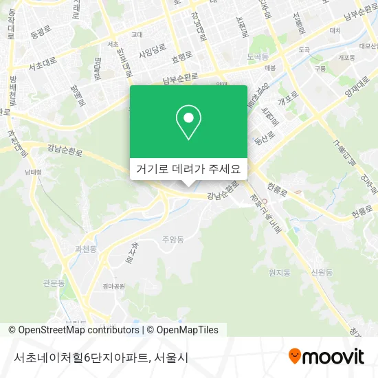 서초네이처힐6단지아파트 지도