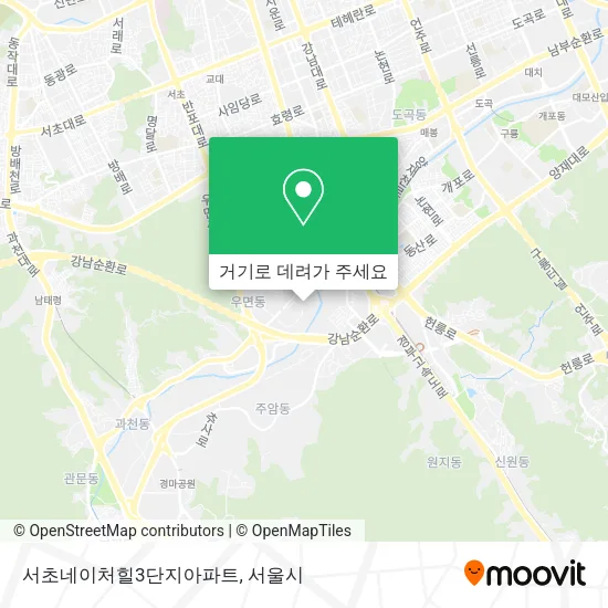 서초네이처힐3단지아파트 지도