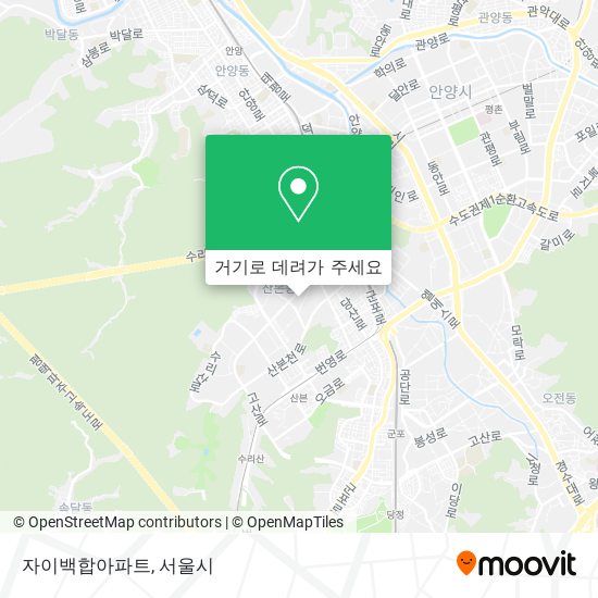 자이백합아파트 지도