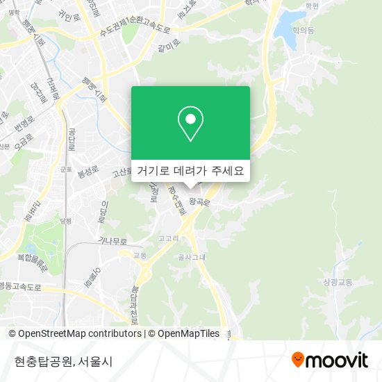 현충탑공원 지도