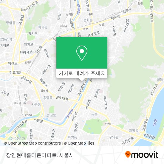 장안현대홈타운아파트 지도