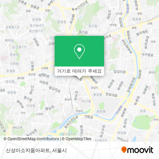 신성미소지움아파트 지도