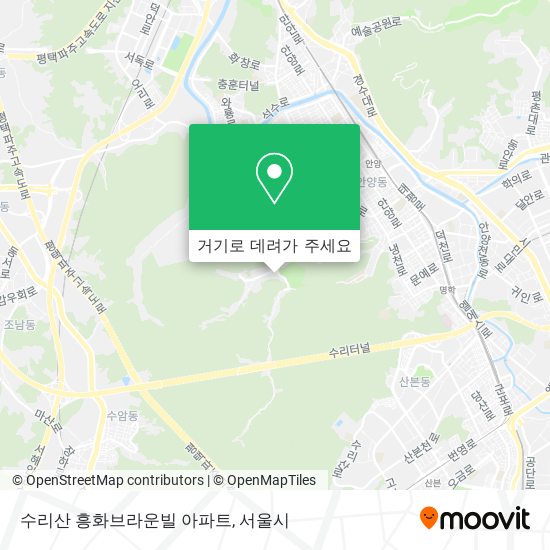 수리산 흥화브라운빌 아파트 지도