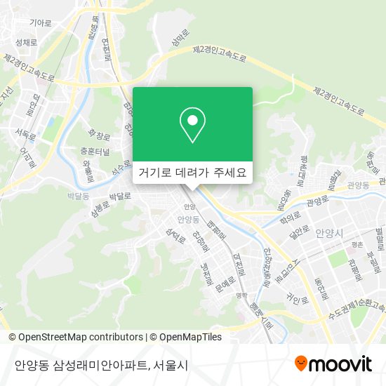 안양동 삼성래미안아파트 지도