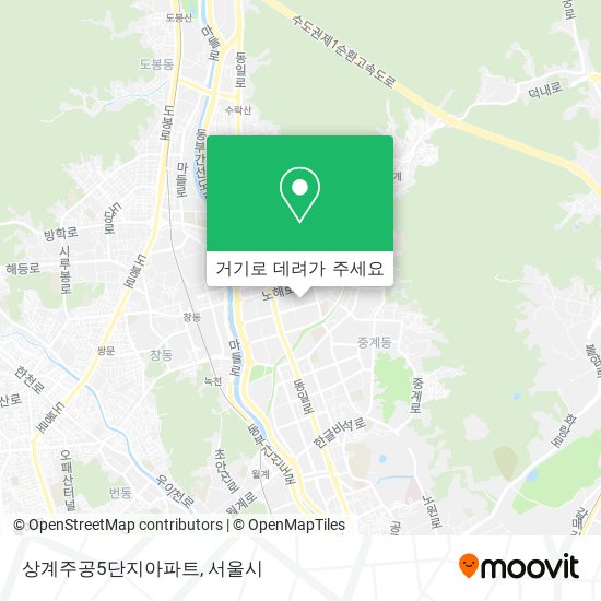 상계주공5단지아파트 지도