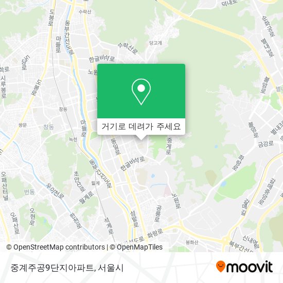 중계주공9단지아파트 지도