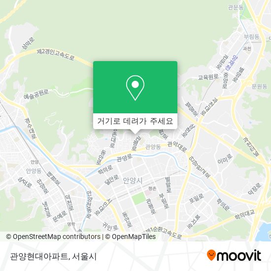 관양현대아파트 지도