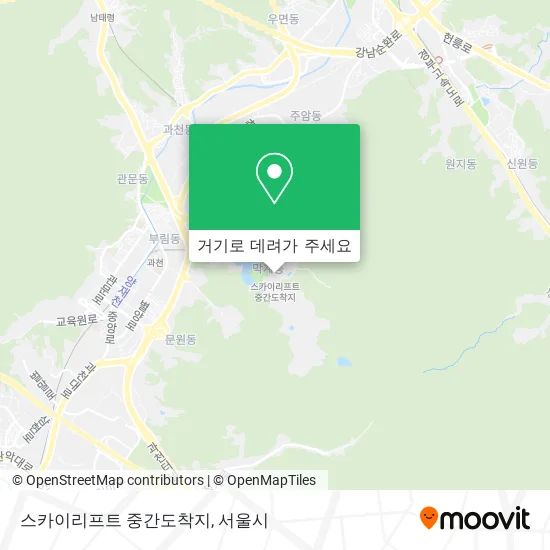 스카이리프트 중간도착지 지도