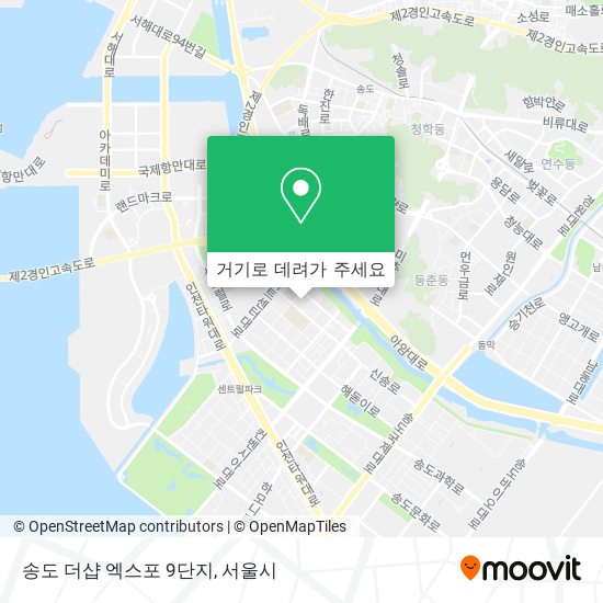 송도 더샵 엑스포 9단지 지도
