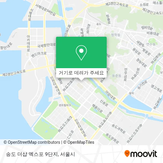 송도 더샵 엑스포 9단지 지도