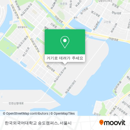 한국외국어대학교 송도캠퍼스 지도