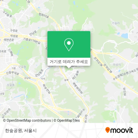 한숲공원 지도