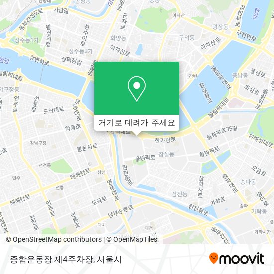 종합운동장 제4주차장 지도