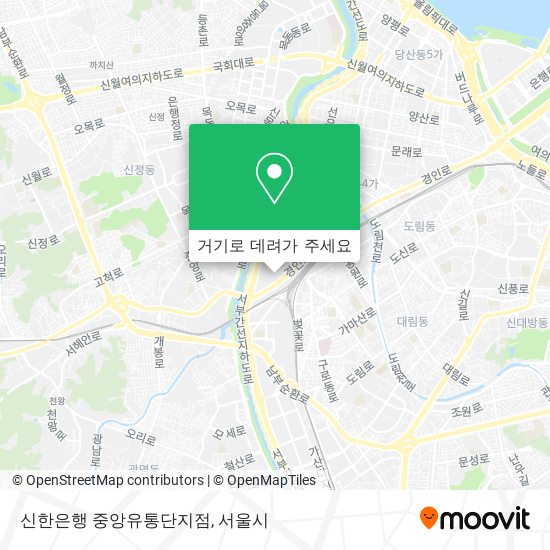 신한은행 중앙유통단지점 지도
