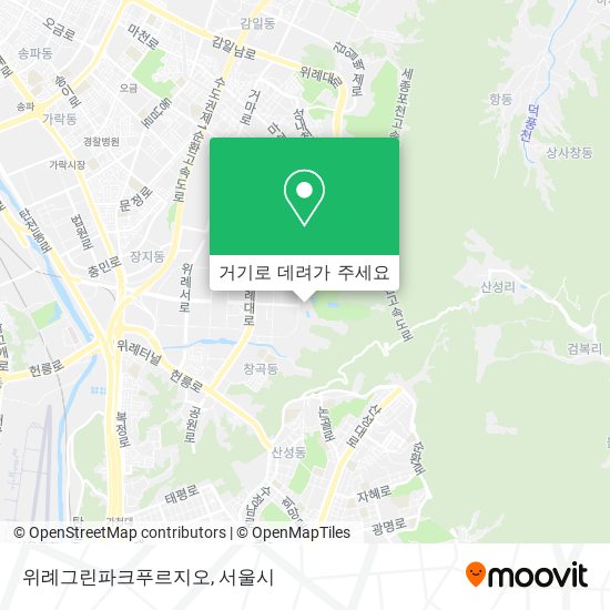 위례그린파크푸르지오 지도