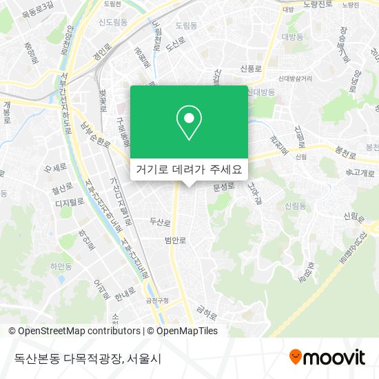 독산본동 다목적광장 지도
