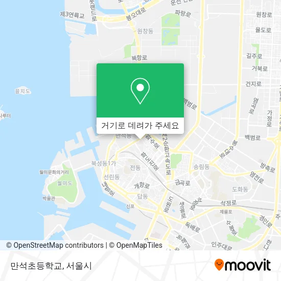 만석초등학교 지도