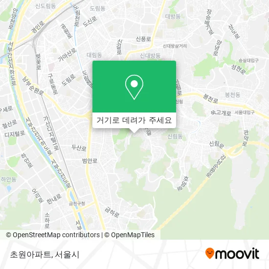 초원아파트 지도