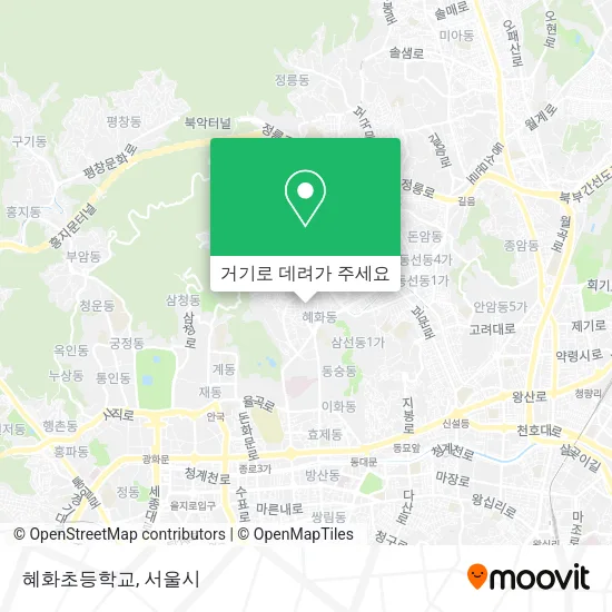 혜화초등학교 지도