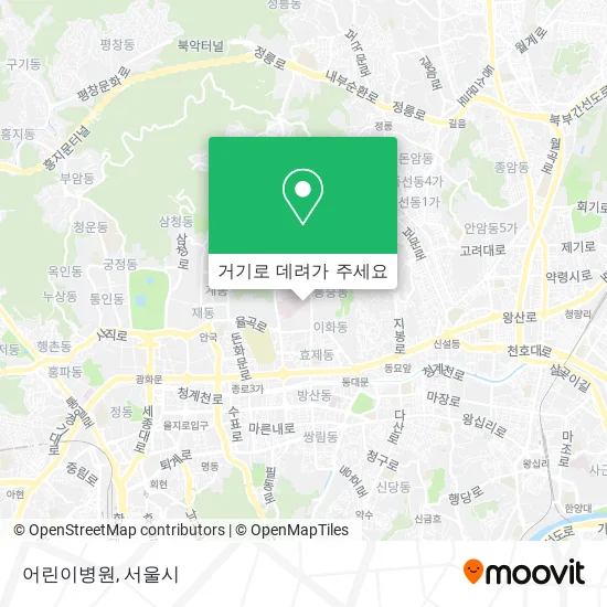 어린이병원 지도