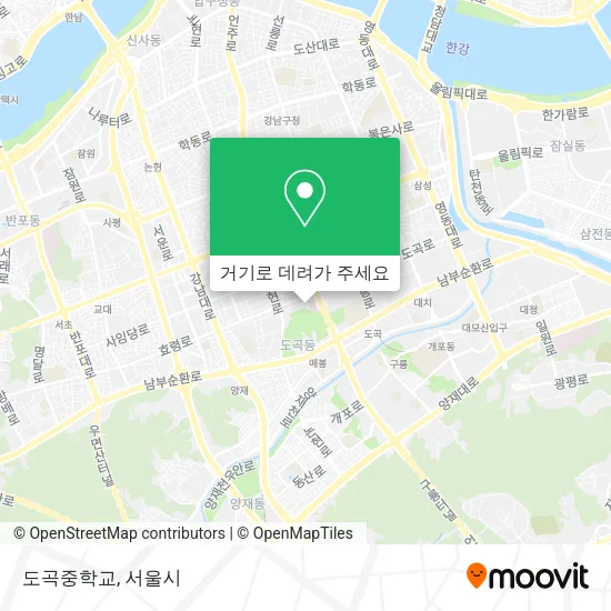 도곡중학교 지도