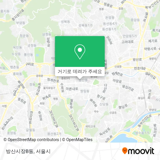 방산시장B동 지도