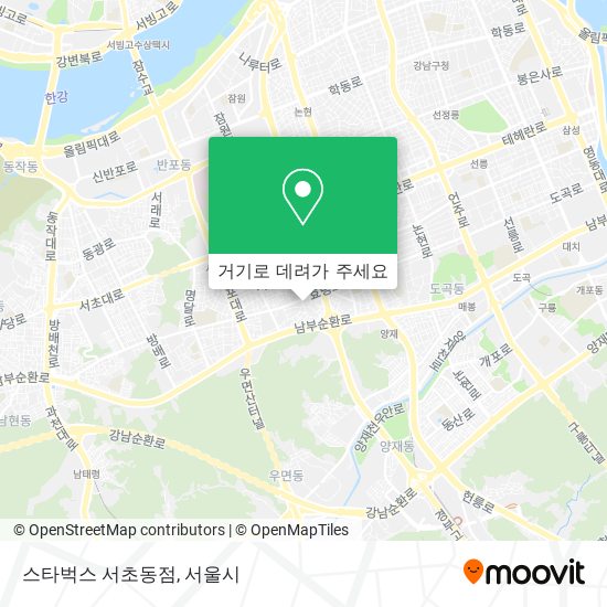 스타벅스 서초동점 지도