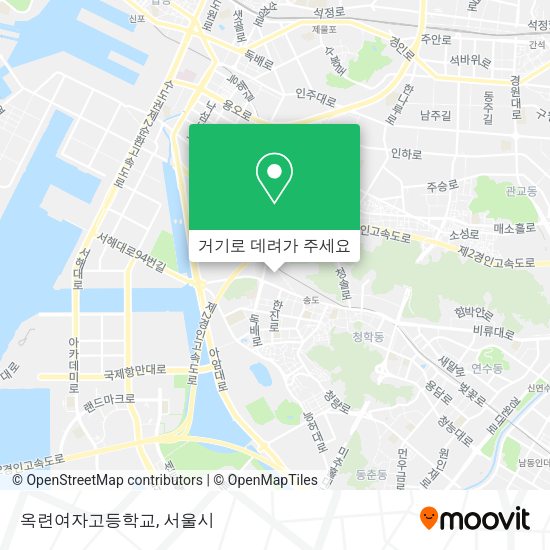 옥련여자고등학교 지도