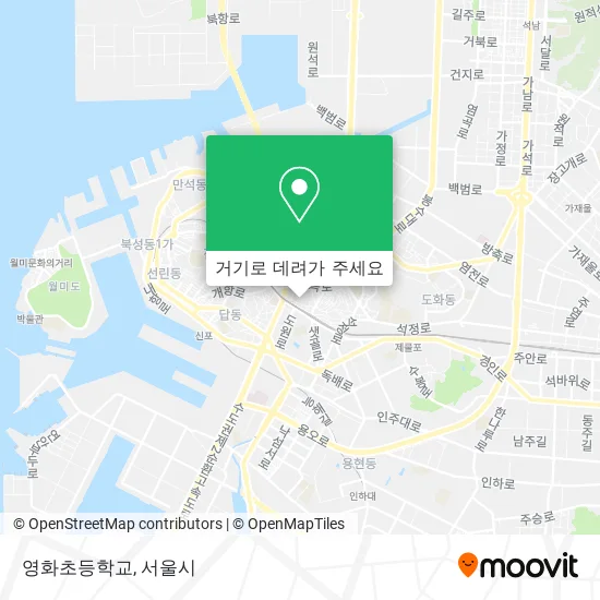 영화초등학교 지도