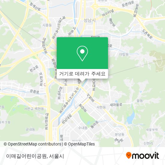 이매길어린이공원 지도